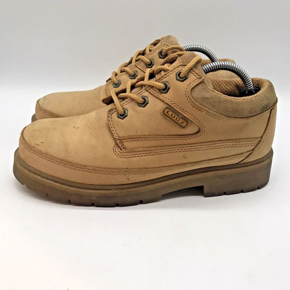 Lugz Wheat Nubuck Leather Shoes MMUM750 Men's 6.5  Lace Up Low Top Casual Derby